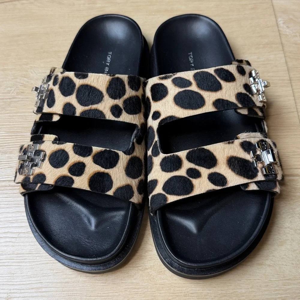Tory Burch Turnlock Sport Slides, SIZE 7 US